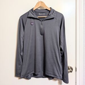 Under Armour HeatGear 1/4 Zip Pullover Gray Women’s M Athletic